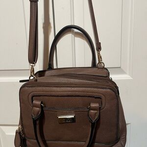 Concealed Carry Purse Belladonna by Cameleon in Brown Vegan Leather